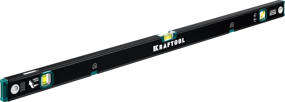 Магнитный уровень KRAFTOOL с зеркальным глазком, 1000 мм 34785-100