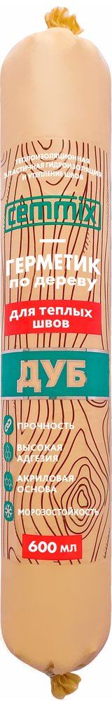 Акриловый герметик Теплый шов CEMMIX Дуб 600 мл 82578276
