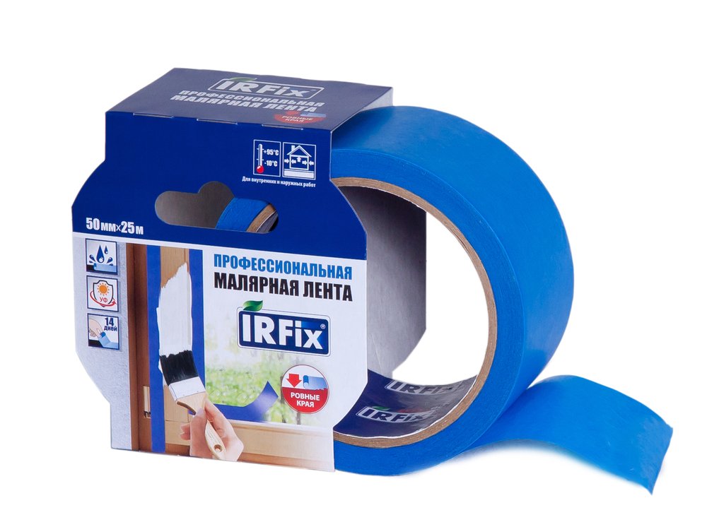 Малярная лента для наружных работ IRFIX EXTRA 50 мм, 25 м, синяя, 30080