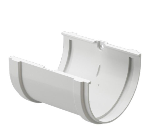 Соединитель желобов Docke STANDARD 120 мм, белый PVTE-1107