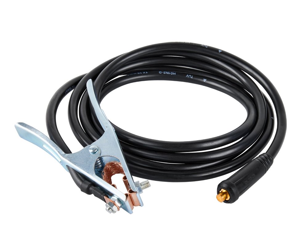 Кабель сварочный (3 м, DX25, 16 кв мм, зажим на массу) Elitech 0606.000300 172520