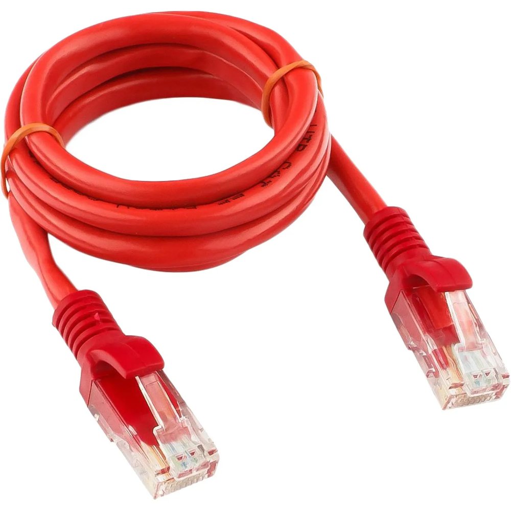 Патч-корд UTP Cablexpert PP12-1M/R кат.5e, 1м, красный