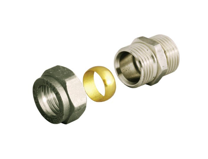 Уплотнительный фитинг для медной трубки BYR PEX Ду15-G1/2' (с обжимным кольцом) универсальный 4050