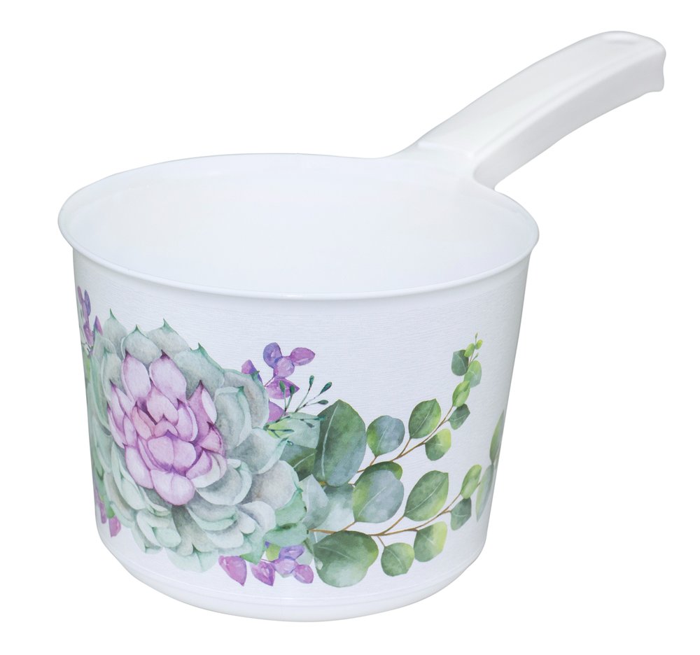 Ковш IDEA ДЕКО 1.5 л М 1218 каменная роза
