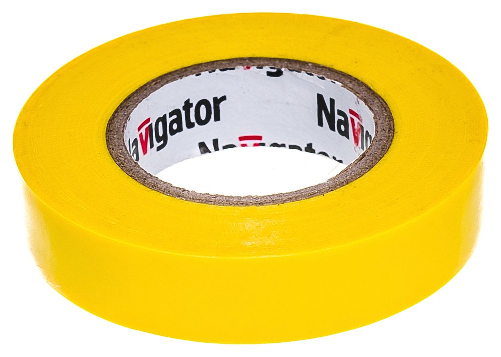 Изолента ПВХ Navigator 15мм 20м желтая NIT-B15-20/Y 71105