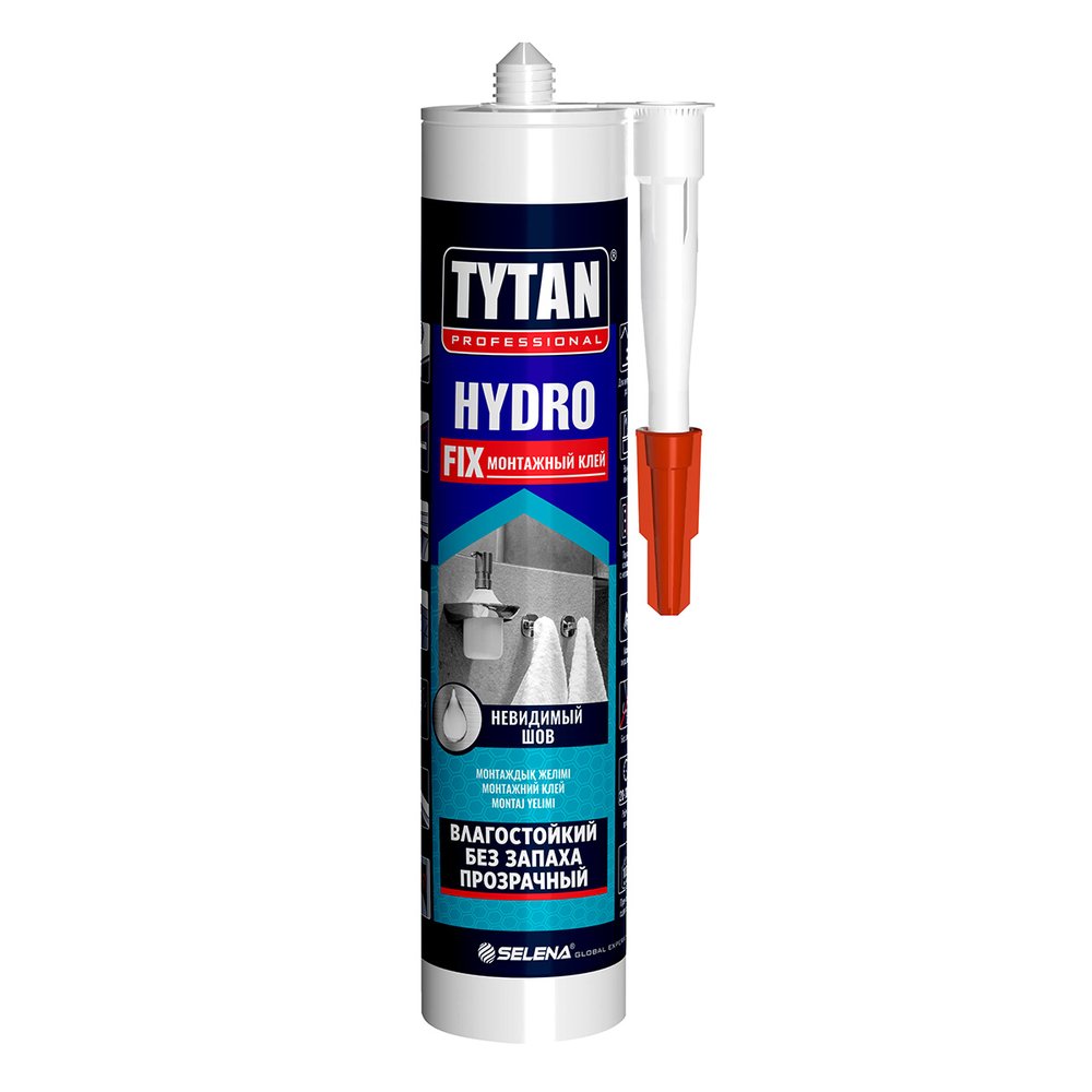 Клей монтажный TYTAN PROFESSIONAL HYDRO FIX акрилатный прозрачный 310 мл 274655