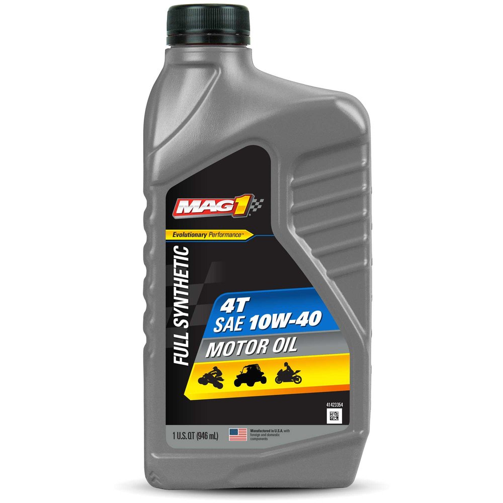 Синтетическое моторное масло для мотоциклов Full Synthetic 4T 10W-40 Motor Oil (946 мл) MAG1 MAG69259