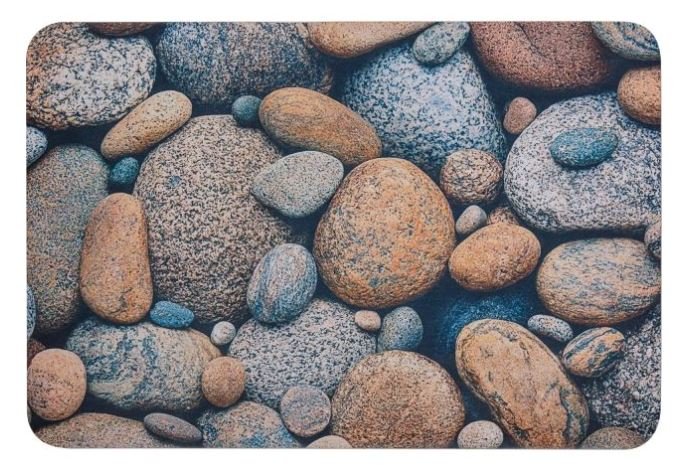Коврик влаговпитывающий PERFECTO LINEA 40x60 см, серия DIATOMITE, stones, 22-406002