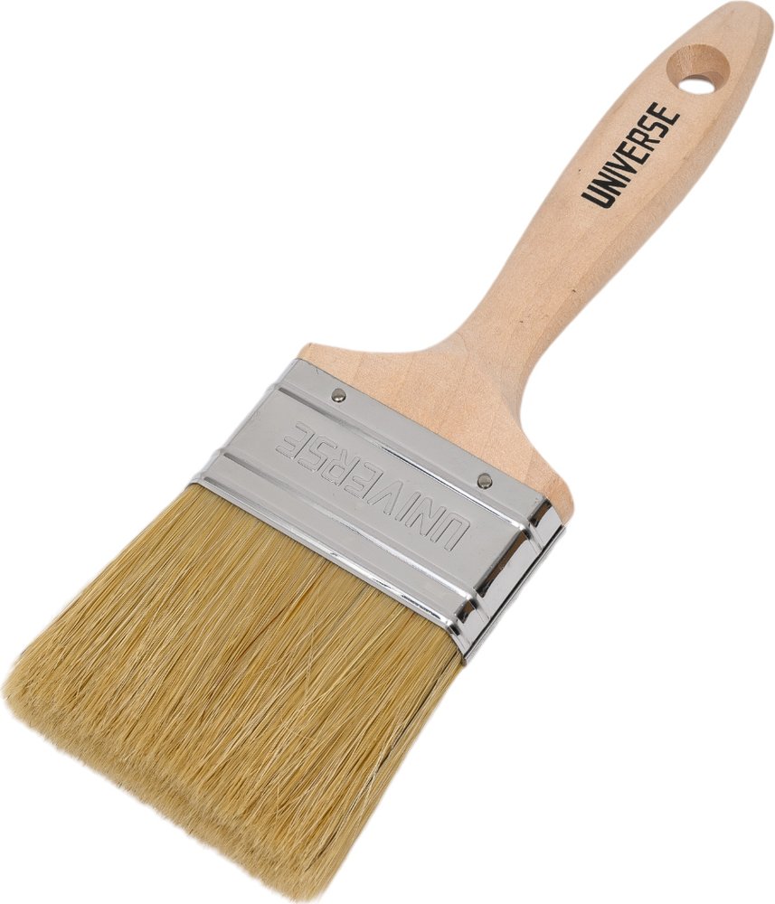 Кисть плоская GROSSMEISTER pro, натуральня щетина, 70 мм 001201070