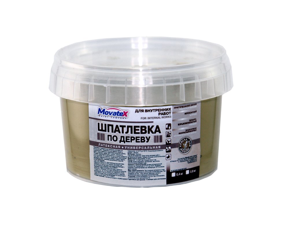 Шпаклевка по дереву (0.8 кг, дуб) Movatex Т16161