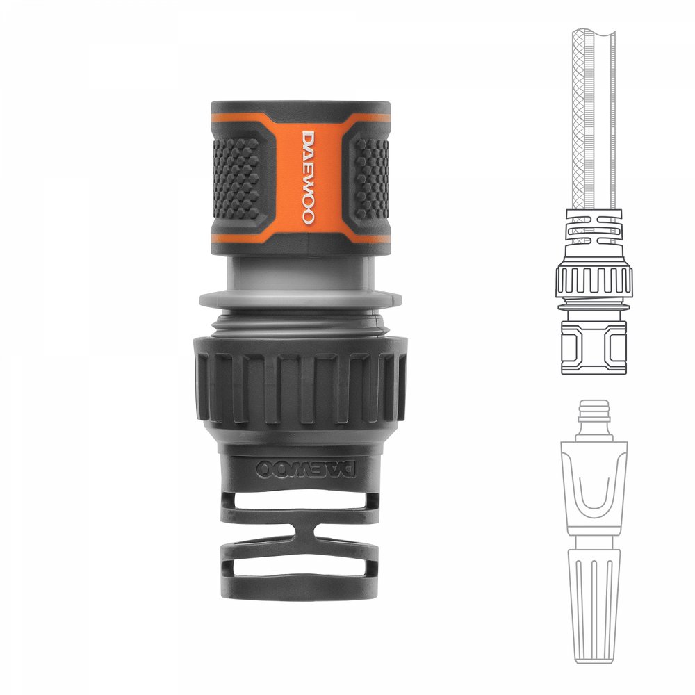 Коннектор для шланга (5/8”-3/4”, 15-19 мм) DAEWOO DWC 2019