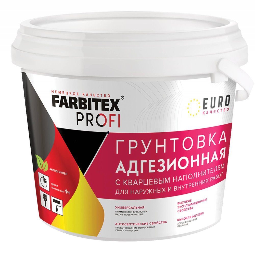 Грунтовка для декоративных покрытий FARBITEX (адгезионная, с кварцевым наполнителем) 4300008114