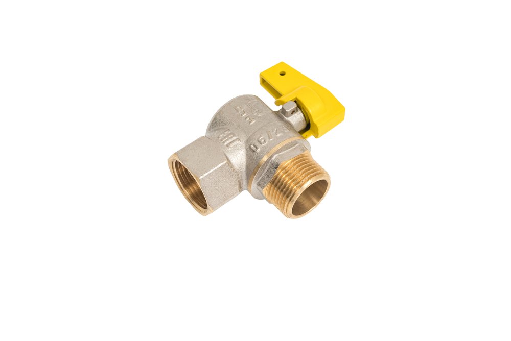 Шаровой угловой кран для газа СТМ ГАЗ 3/4', г/ш, бабочка CGLFMB34