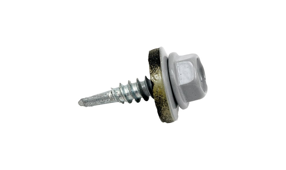 Кровельный саморез КРЕП-КОМП 4,8x19, RAL7004, серый, 250 шт. ск48197004кф