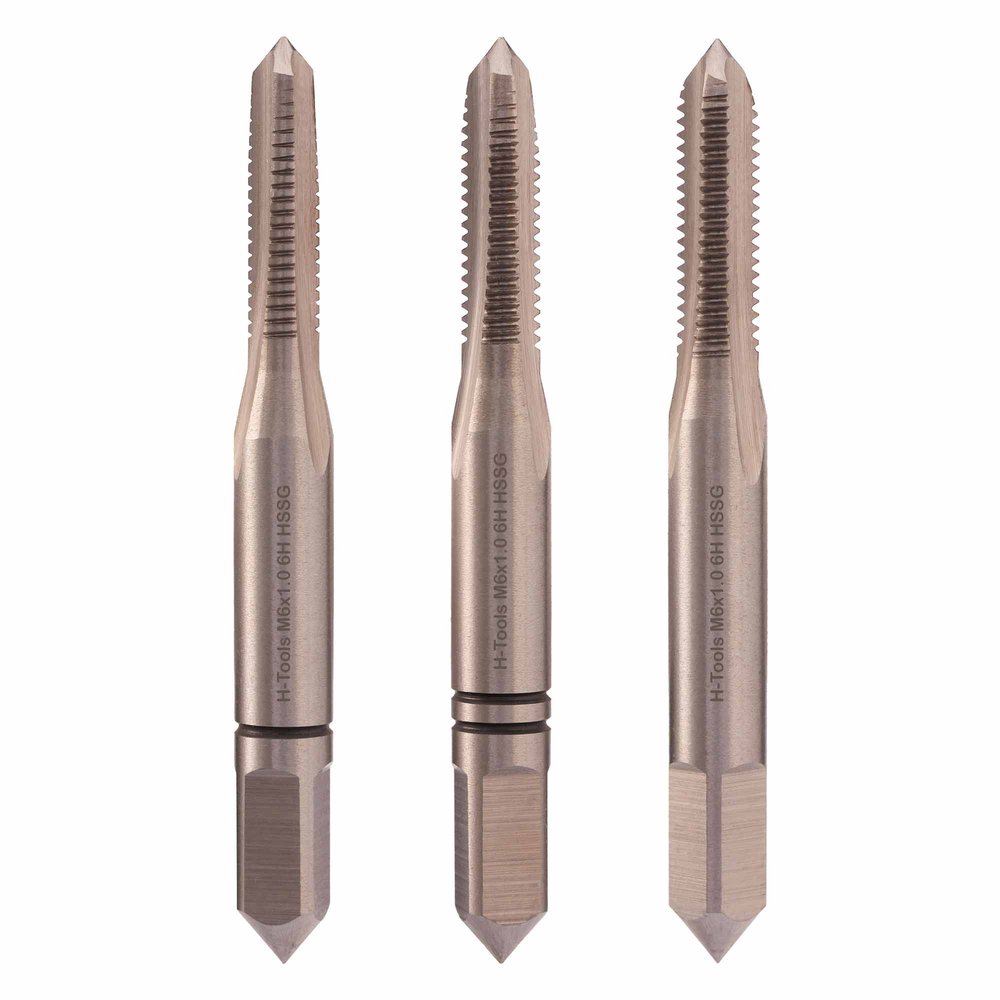 Набор метчиков из 3-х шт. H-Tools М6 шаг 1.0мм DIN352 HSS-G 230060HT