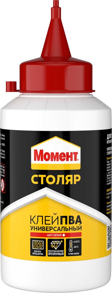 Универсальный клей Момент Столяр ПВА 250 г 1960505 Б0022999