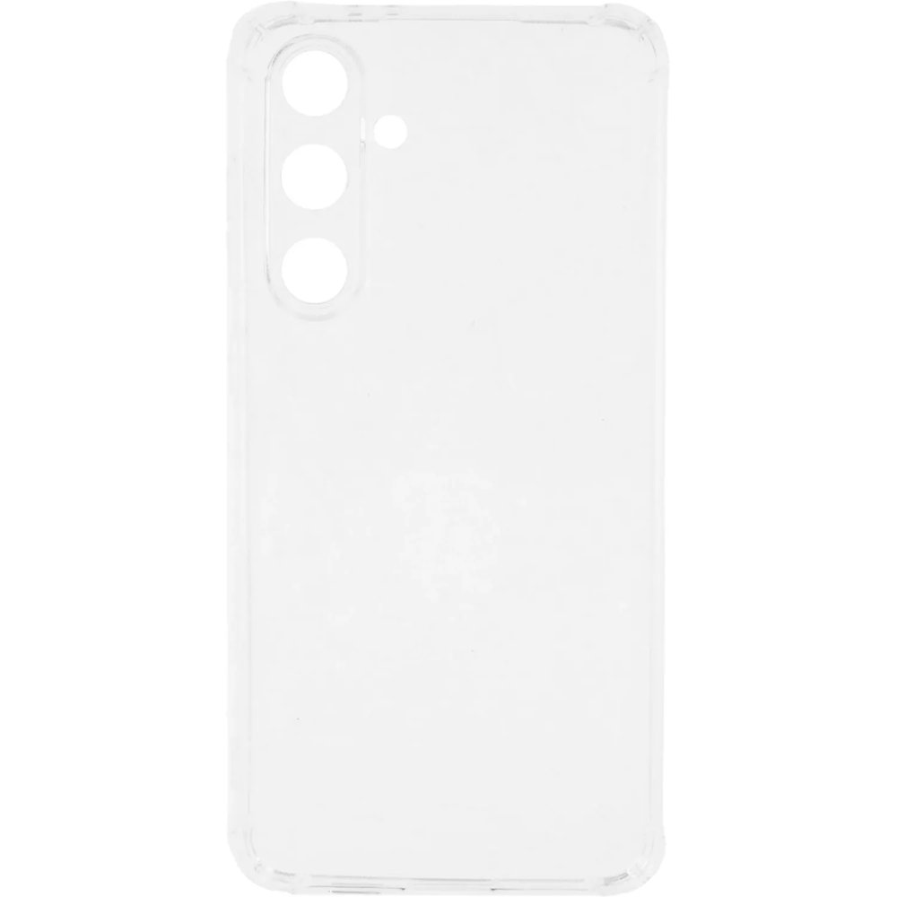 Чехол накладка PERO силикон для Samsung S24 FE прозрачный усиленный