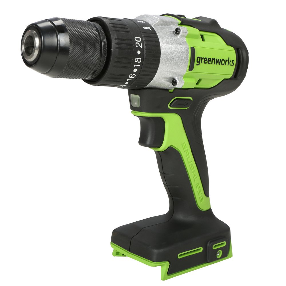 Ударная аккумуляторная дрель-шуруповерт Greenworks GD24DD60 3704107