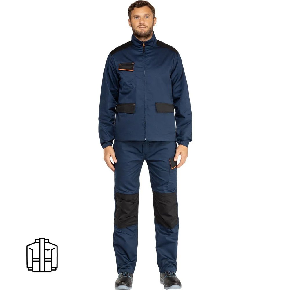 Куртка летняя муж MACH1 Range цв. cиний/оранж, р.L (арт. M1VE2BMGT)