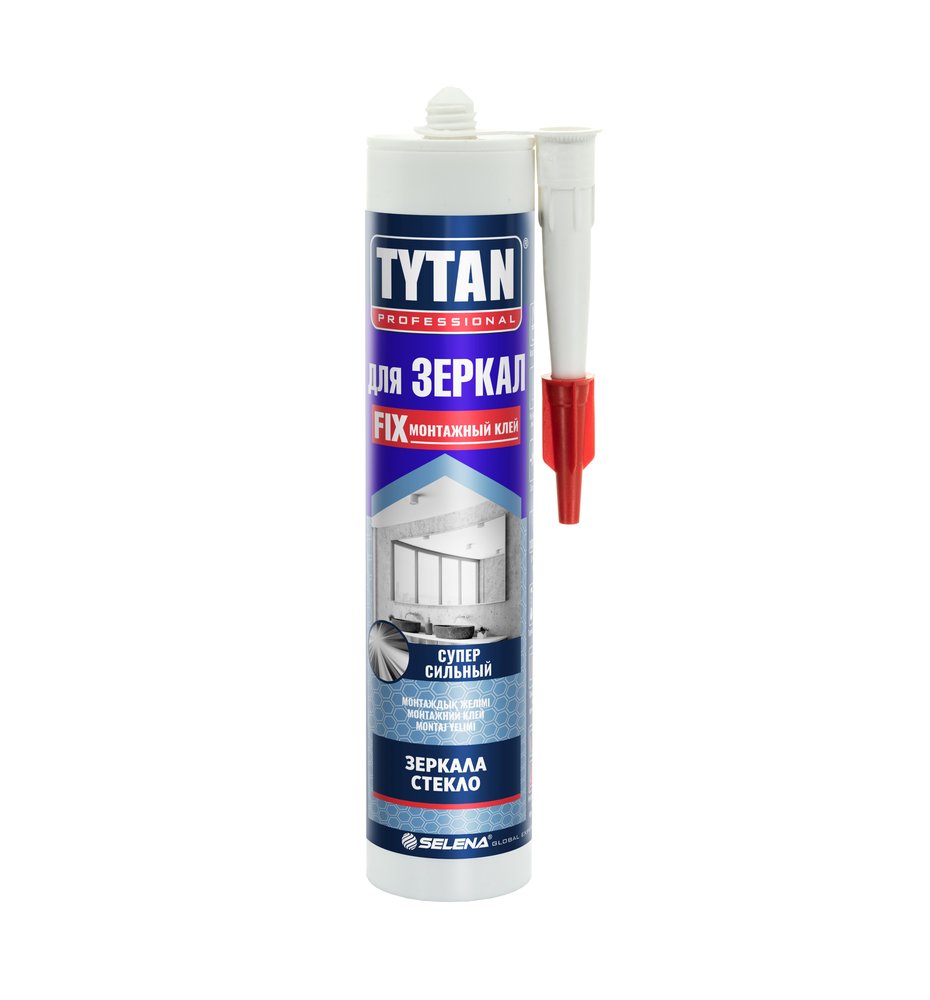 Клей монтажный для зеркал Tytan PROFESSIONAL, бежевый, 310 мл, 96221, 27103