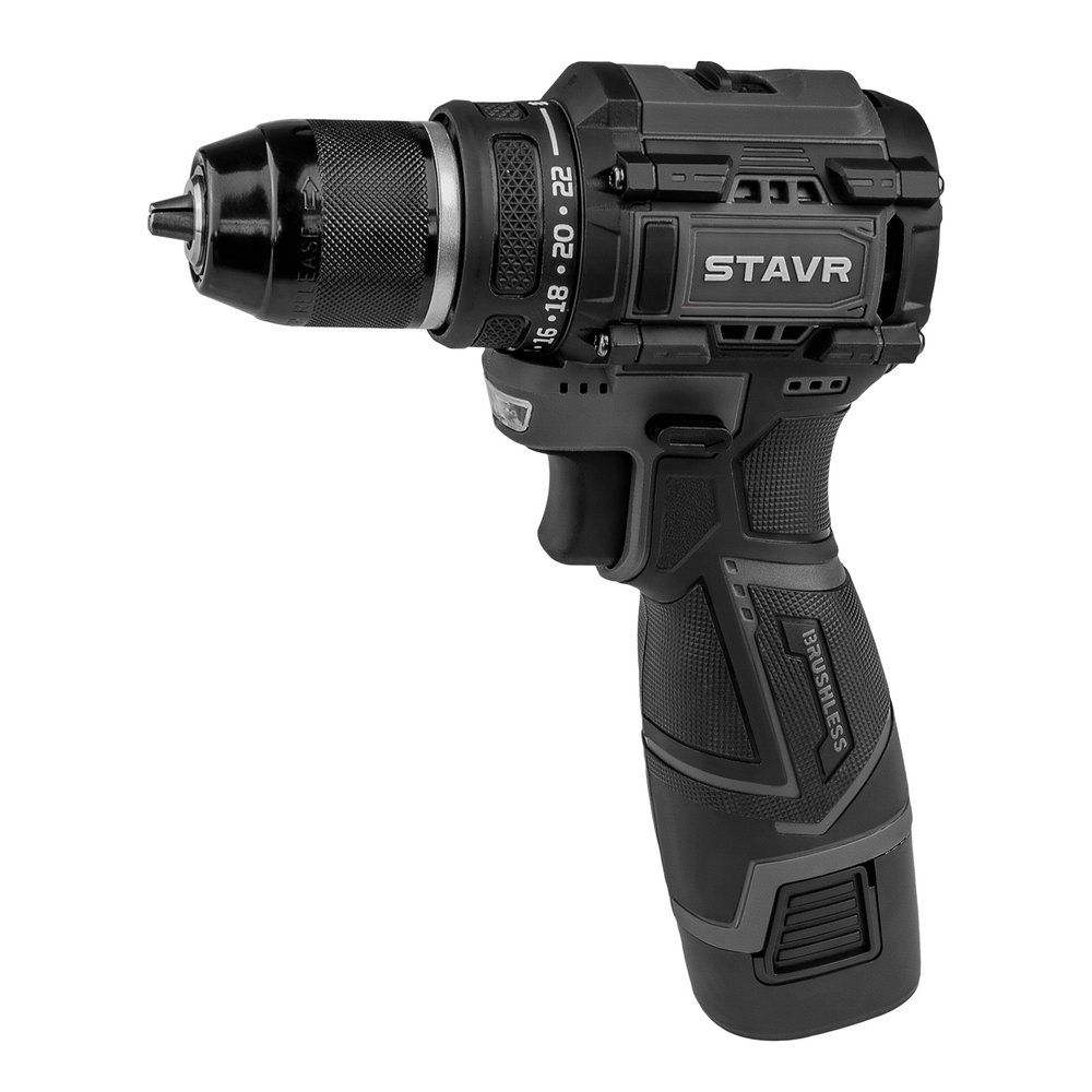 Дрель-шуруповерт аккумуляторная Ставр 16V, BL, 34/16 Нм, Stavr SDD 16BL-2K 9020100413