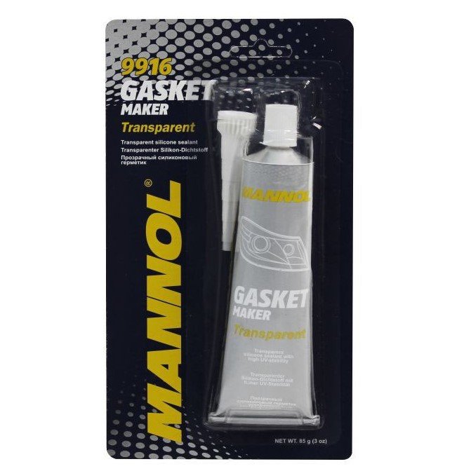 Силиконовый герметик MANNOL прозрачный , -40С-+200С, Silicone-Gasket transparent 2410