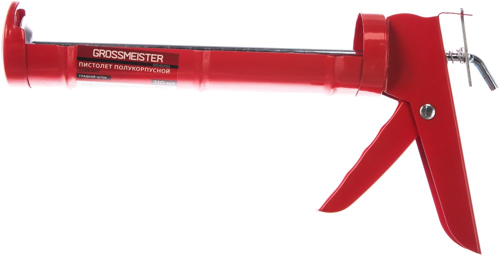 Полукорпусной пистолет GROSSMEISTER Standard, гладкий шток, 310 мл 005402001
