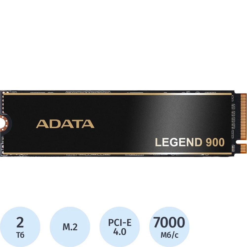 SSD накопитель ADATA LEGEND 900, 2048GB, M.2, PCIe 4.0 x4(SLEG-900-2TCS)