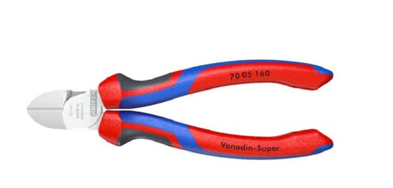 Бокорезы KNIPEX 160 мм, хром, 3-комп ручки KN-7005160