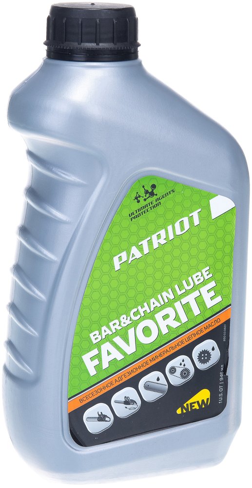 Масло цепное FAVORITE BAR&CHAIN LUBE (0.946 л) PATRIOT 850030601
