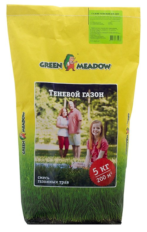 Семена газона GREEN MEADOW Shadow Теневыносливый газон 5 кг 4607160330983