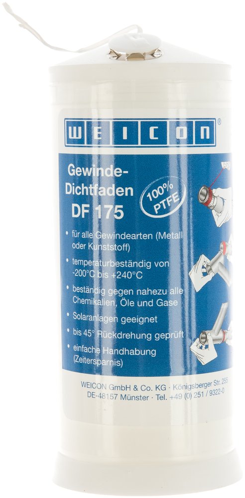 Нить для уплотнения резьбы DF 175 175 м с PTFE WEICON wcn30010175
