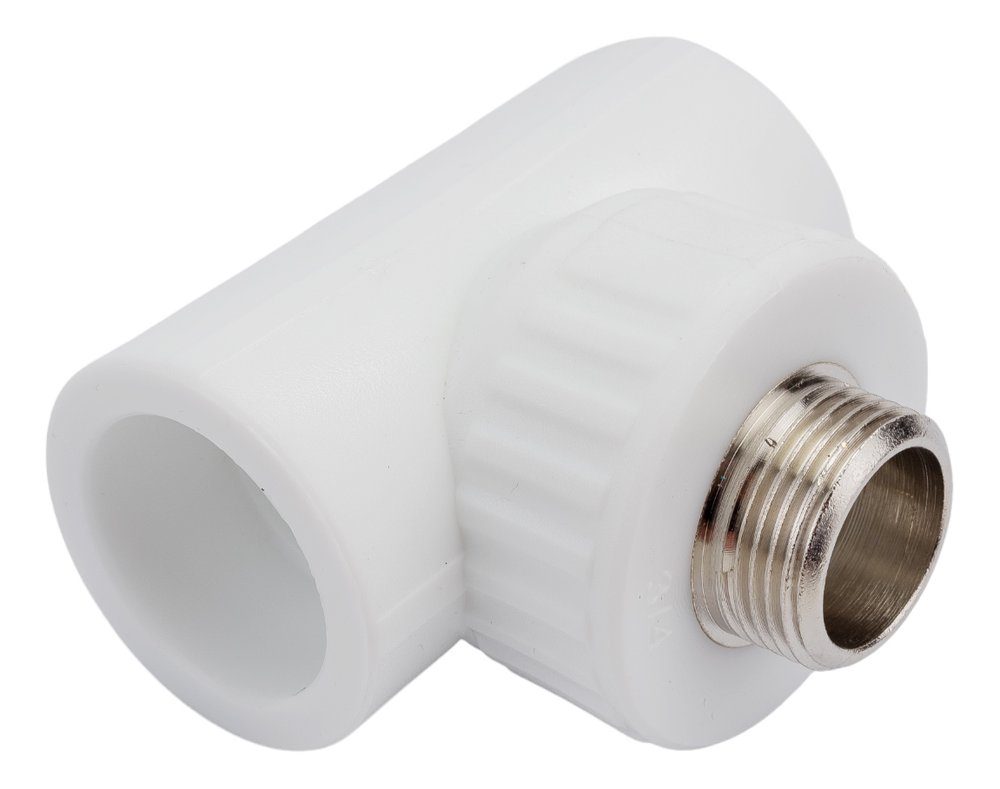 Комбинированный тройник VALFEX PP-R белый, 32х3/4 дюйма НР 10128132 127-0527
