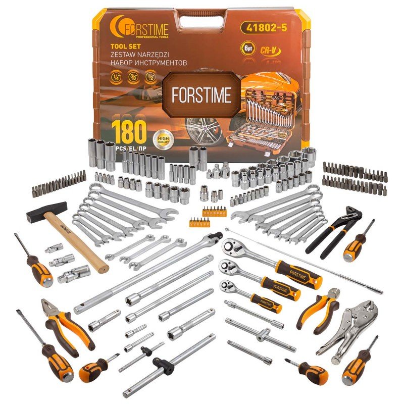 Набор инструментов FORSTIME 180 предметов FT-41802-5(52551)