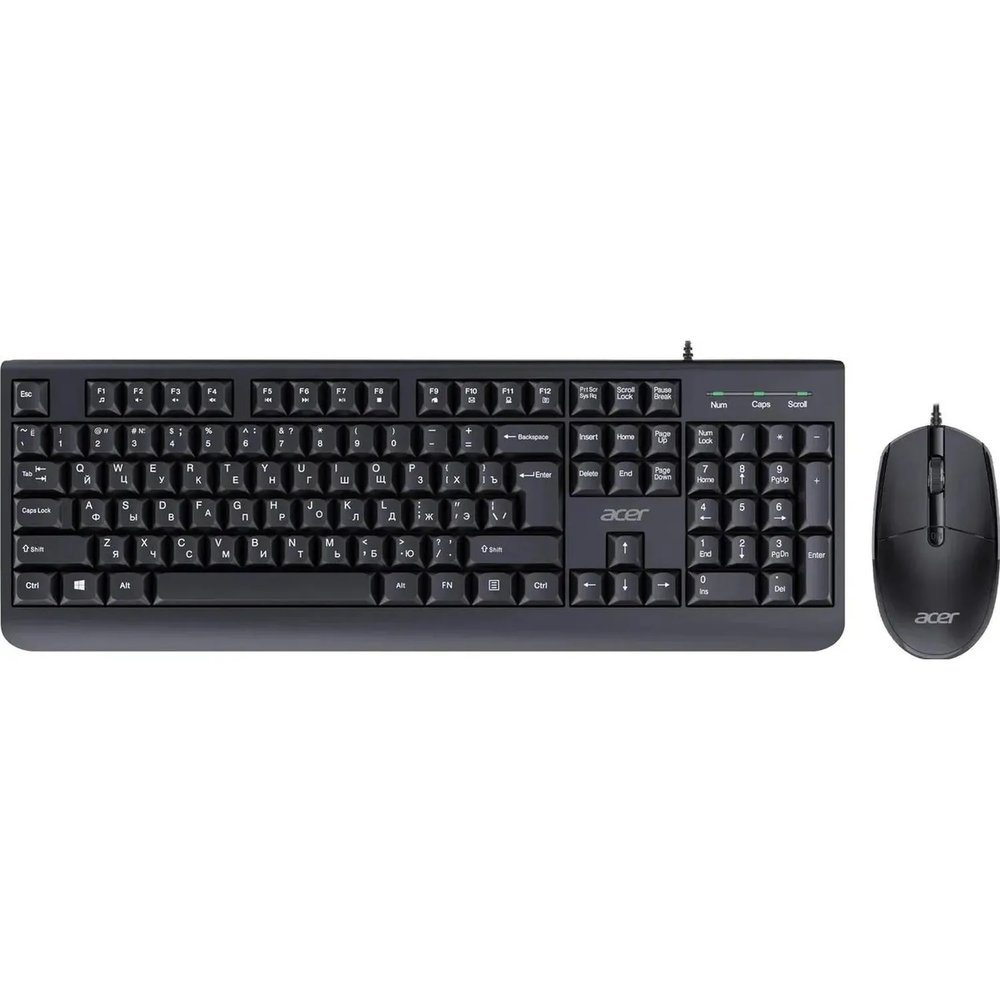 Набор клавиатура+мышь Acer OCC400,черный USB (ZL.ACCCC.015)
