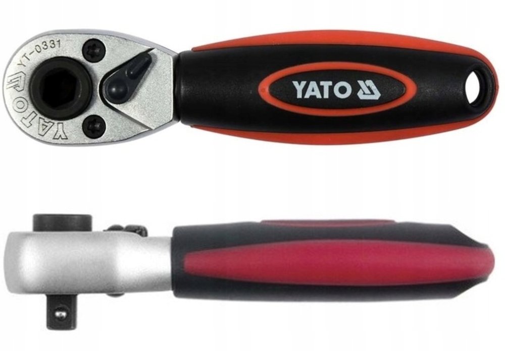 Трещотка YATO для бит и гол. 1/4' CrV 106мм YT-0331 37130331 092 1