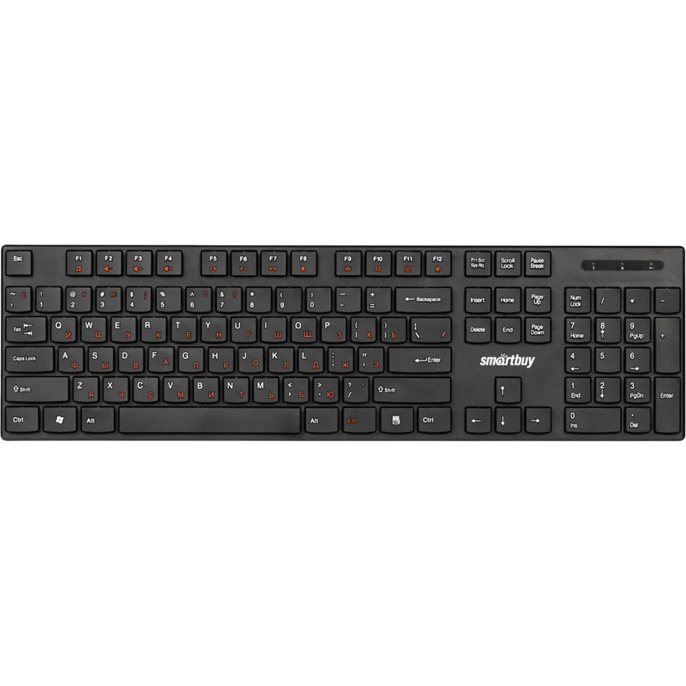 Клавиатура Smartbuy ONE 238 WLS мультимедийная черная (SBK-238AG-K)