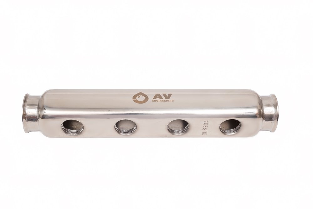 Коллектор AV Engineering 1/2x4 выхода, двухсторонний AVE155019