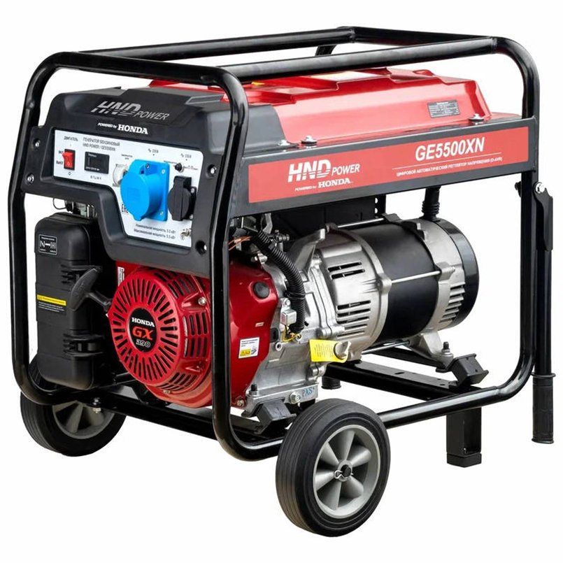 Бензиновый генератор HND GE 5500 XN с двигателем Honda GE5500XN