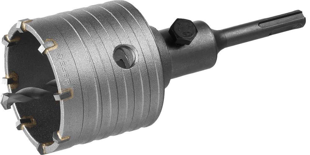 Коронка с державкой по бетону ЗУБР 68 мм, SDS-Plus 29211-68