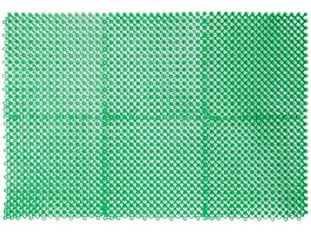 Коврик придверный PERFECTO LINEA 43x64 см, Травка, зеленый 22-436401