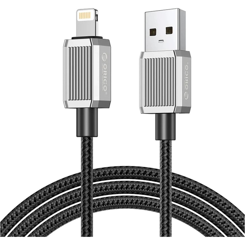 Кабель ORICO USB-A/Lightning, 5В/2,4А,1,5м,черн ORICO-GQZ12-15-BV-BP