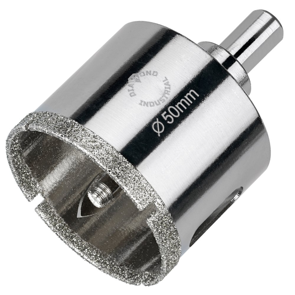 Коронка алмазная по керамограниту и керамике с центрирующим сверлом 50 мм Diamond Industrial DIDCSC050