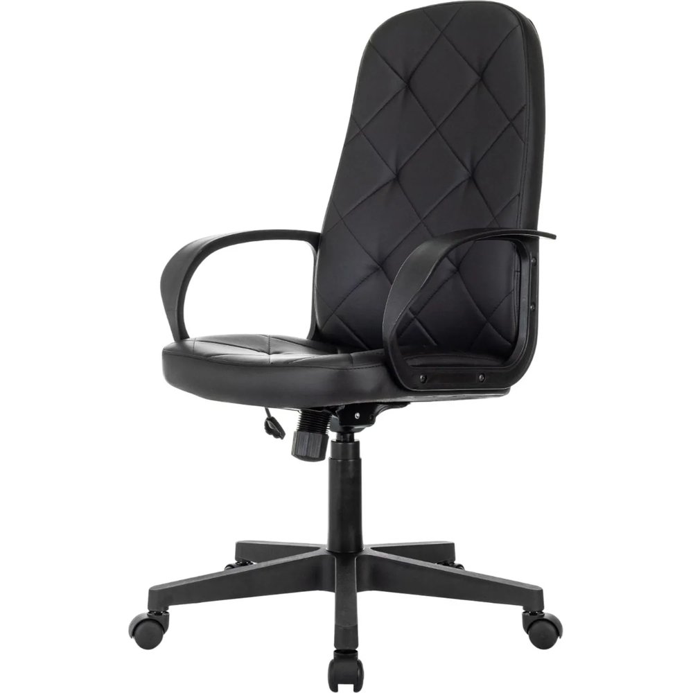 Кресло VB_EChair 602 PU черный эко.кожа крестов. пластик
