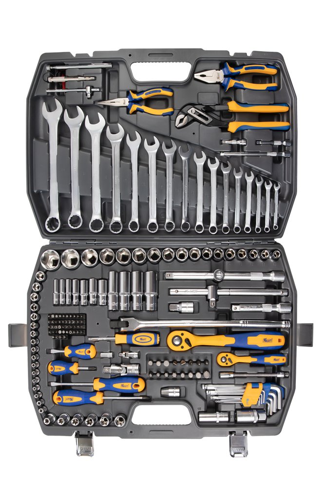 Набор инструментов KRAFT 1/2' и 1/4', 165 предметов KT 703019