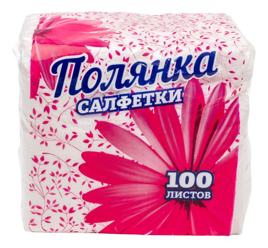 Салфетка COMFY Полянка белая 22x22 100 л. 1-3856