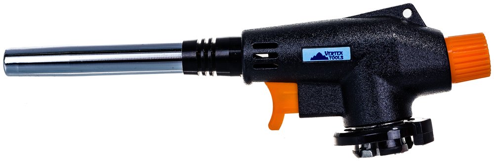 Газовая горелка с пьезоподжигом vertextools карандашное пламя 0834