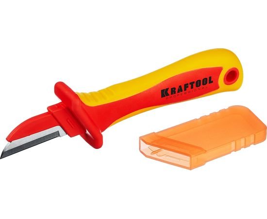 Диэлектрический, прямой нож электрика KRAFTOOL KN-1 1000В 45401