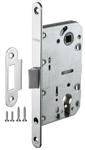 Межкомнатный замок под цилиндр Fuaro PLASTIC P85C-50 CP хром 33625