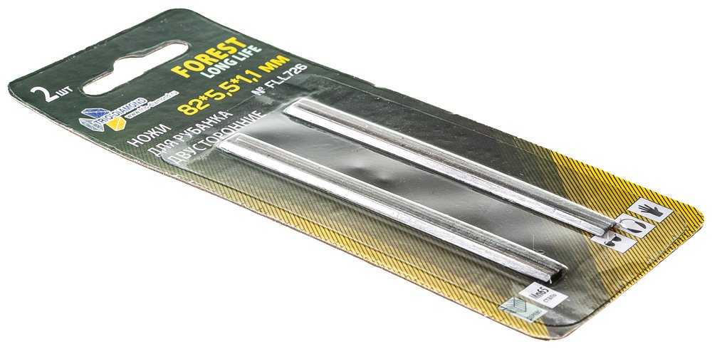 Ножи для электрорубанка двусторонние TRIO-DIAMOND 82x5,5x1,1 мм (2шт) Forest Long Life FLL726